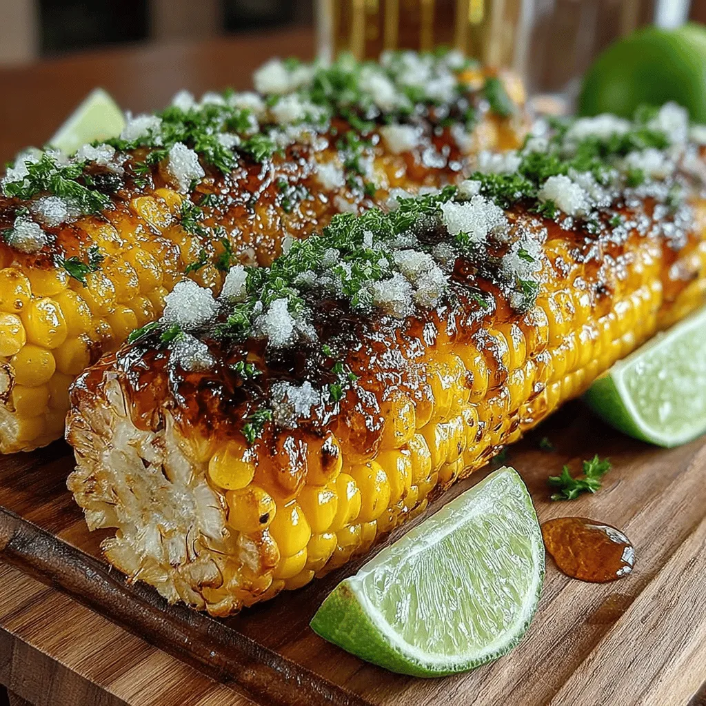 To create this delightful corn on the cob, you’ll need a handful of simple yet flavorful ingredients. Here’s what you’ll need: