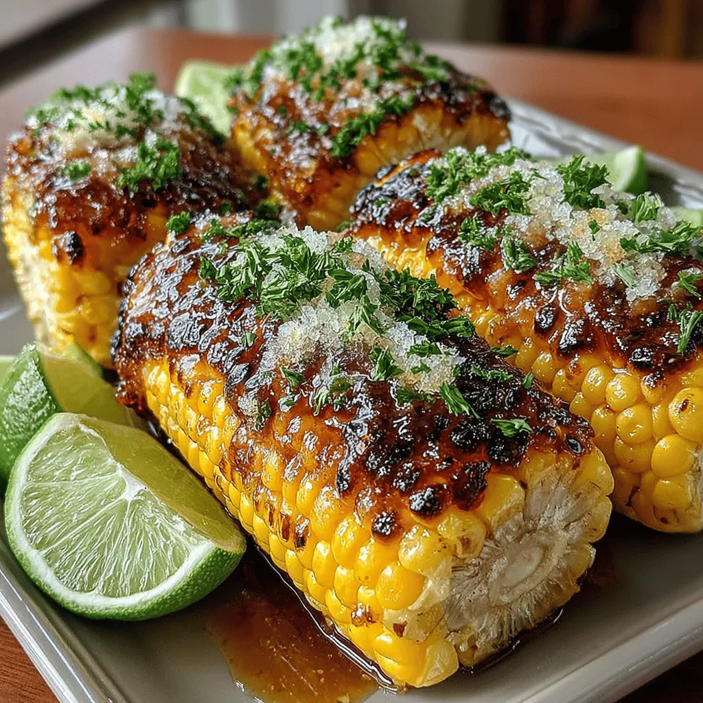 To create this delightful corn on the cob, you’ll need a handful of simple yet flavorful ingredients. Here’s what you’ll need: