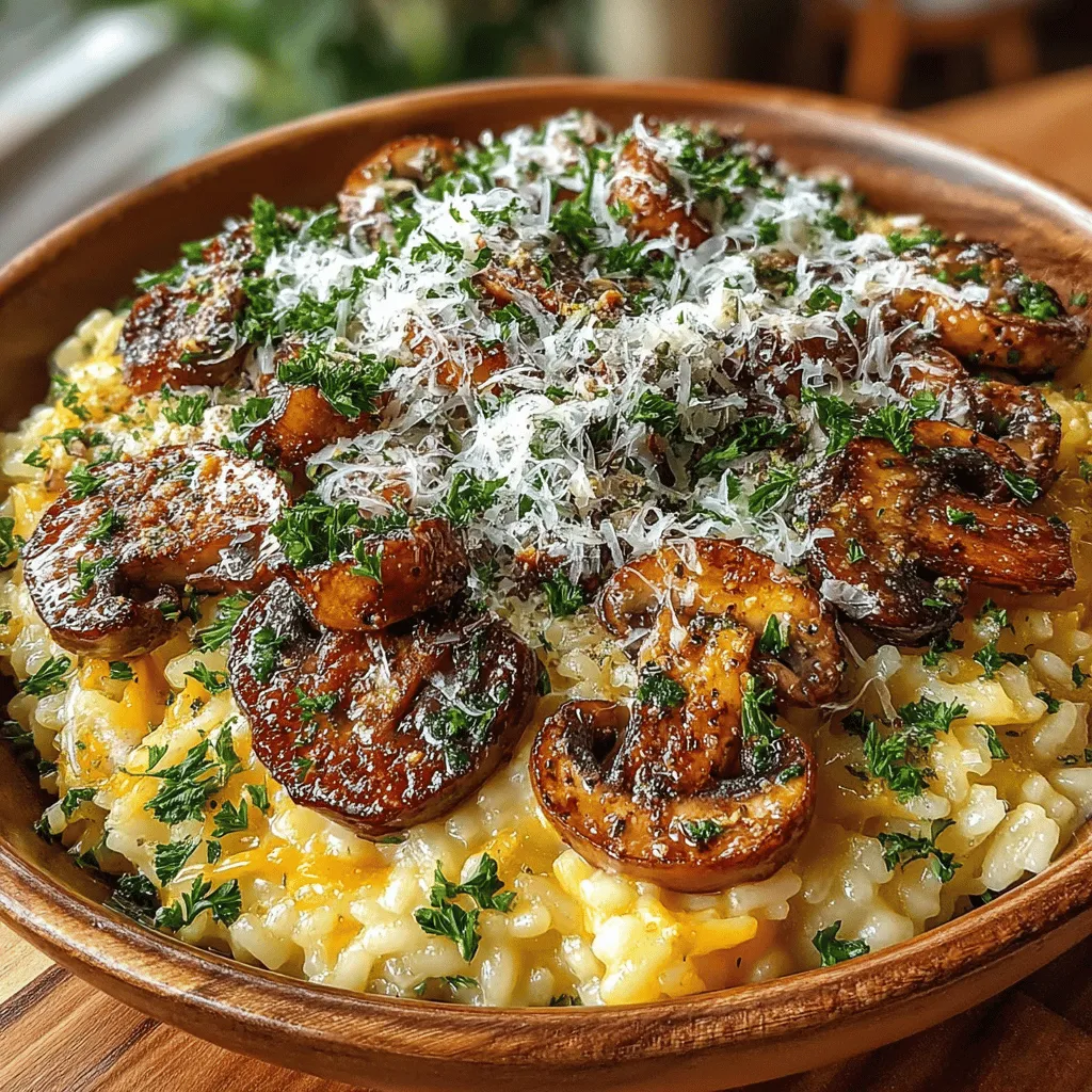 Creating the perfect Savory Parmesan Mushroom Risotto begins with understanding the role each ingredient plays in the dish. This knowledge will not only enhance your cooking experience but also ensure that your risotto turns out creamy and flavorful. Here’s what you’ll need:
