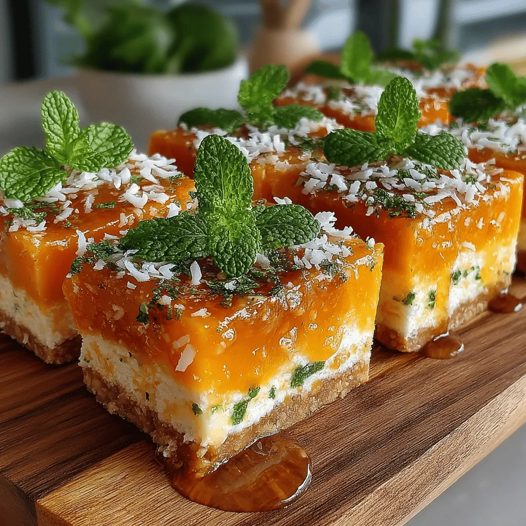As the warm sun graces us with its presence and summer beckons with promises of relaxation and fun, there's nothing quite like indulging in refreshing treats that awaken the senses. Among the myriad of options available, tropical flavors stand out for their ability to transport you to a sun-soaked beach with every bite. One such delightful option is the Tropical Bliss Frozen Mango Coconut Bars—a dessert that not only tantalizes the taste buds but also offers a healthy alternative to traditional sweets.