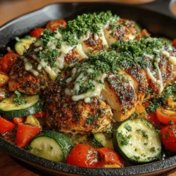 If you're on the lookout for a dish that tantalizes your taste buds while remaining quick and easy to prepare, look no further than the Fiery Cajun Chicken & Zucchini Bake. This vibrant and hearty meal perfectly marries the bold, spicy flavors characteristic of Cajun cuisine with wholesome ingredients, making it a fantastic choice for weeknight dinners or meal prep. The combination of tender chicken, fresh vegetables, and a zesty seasoning blend creates a dish that is not only delicious but also nutritious, appealing to both comfort food lovers and health-conscious eaters alike.