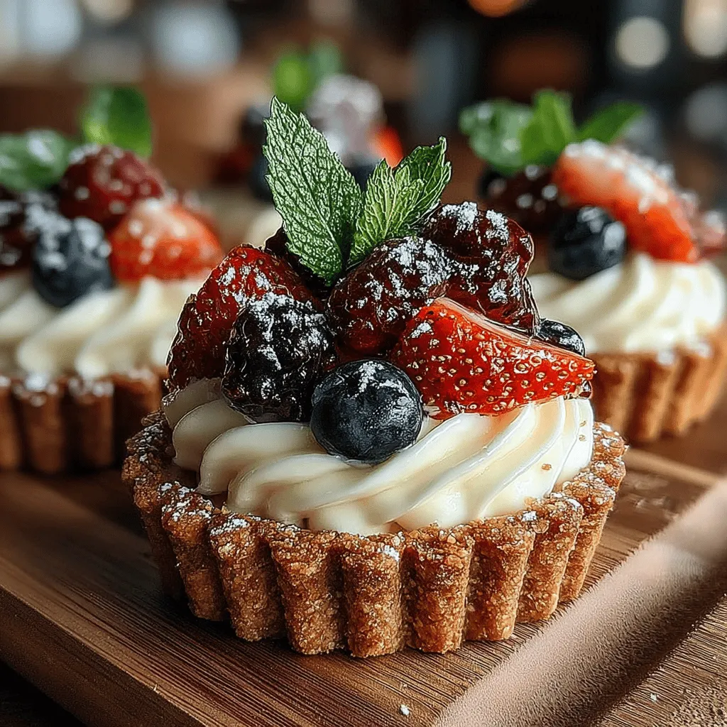 Indulging in a delicious dessert doesn’t have to be complicated, especially when it involves these delightful Mini Berry Ice Cream Tarts. This recipe is a celebration of fresh flavors, featuring a crunchy almond flour crust, a sweet and tangy berry filling, and creamy vanilla ice cream. Ideal for summer gatherings or as a refreshing treat on a warm day, these mini tarts are not only visually appealing but also easy to make. With their vibrant colors and harmonious blend of textures, they promise to impress your guests or simply satisfy your sweet tooth.