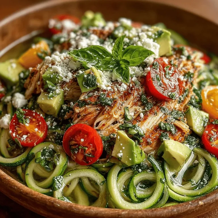 As the temperatures rise and the days grow longer, the craving for light, refreshing meals becomes ever more pronounced. Enter the Chilled Zesty Chicken Zucchini Noodle Salad—a vibrant dish that not only tantalizes the taste buds but also aligns perfectly with the health-conscious dining trends of today. This salad combines tender chicken, crisp vegetables, and zesty dressings, all while keeping the calorie count in check. With its bright flavors and appealing presentation, it's no wonder this salad has gained popularity among those seeking nutritious yet satisfying meals.