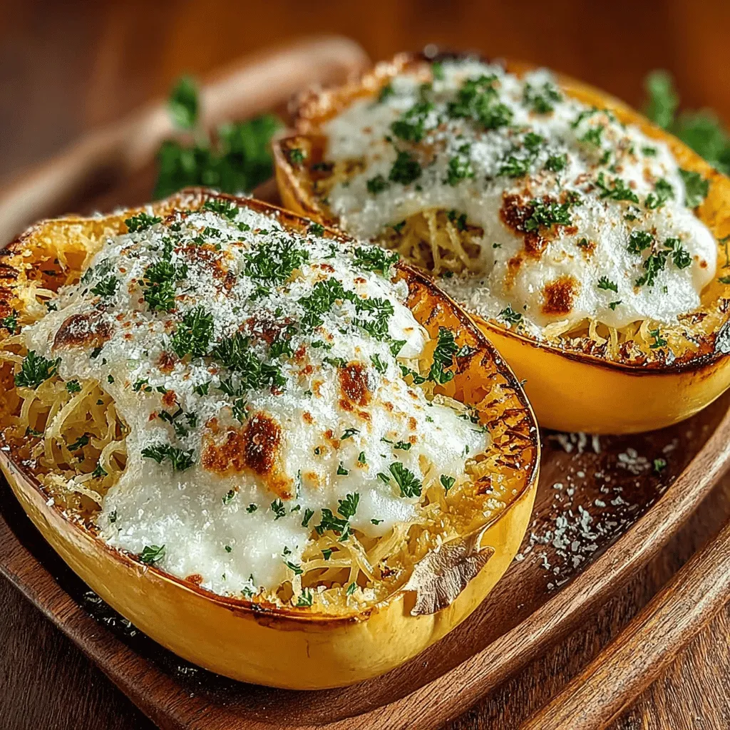 Before diving into the preparation of the Creamy Spaghetti Squash Alfredo Boats, preheating your oven is a crucial first step. Setting your oven to 400°F (200°C) allows it to reach the right temperature for roasting the spaghetti squash effectively. Proper oven temperature is vital as it ensures even cooking and caramelization, which enhances the flavor of the squash. A well-preheated oven helps achieve that perfect tender texture while creating a beautifully roasted exterior.
