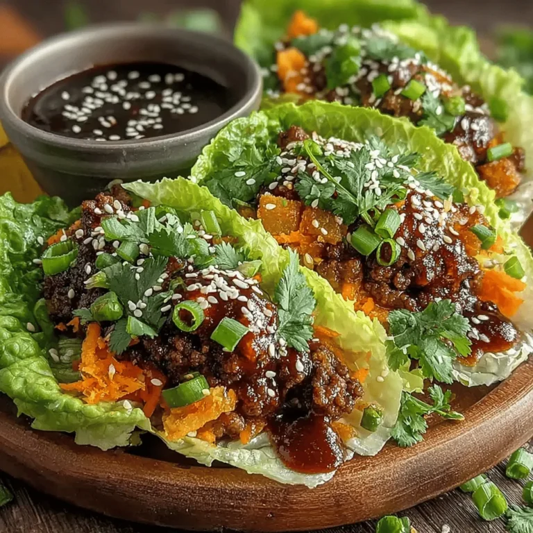 When preparing Beef Lettuce Wraps, the cooking time for your vegetables is crucial in achieving the perfect texture. Vegetables such as bell peppers, carrots, and snap peas should be sautéed just long enough to become tender yet still retain their crunch. Overcooking these vegetables can lead to a mushy texture, which detracts from the overall experience of the dish.