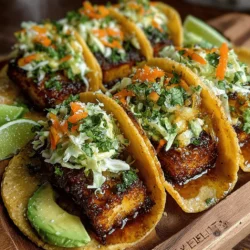Tacos are a beloved staple in global cuisine, celebrated for their versatility and the endless combinations of flavors they can deliver. From traditional Mexican fare to innovative culinary twists, tacos have transcended cultural boundaries, becoming a canvas for creativity in countless kitchens around the world. In recent years, the rise of plant-based diets has spurred a new wave of taco recipes that cater to both vegetarians and health-conscious eaters. One such delightful offering is Tofu Tacos with Zesty Lemon Slaw—a dish that beautifully marries the hearty, protein-rich qualities of tofu with the vibrant, refreshing crunch of a lemon-infused slaw.