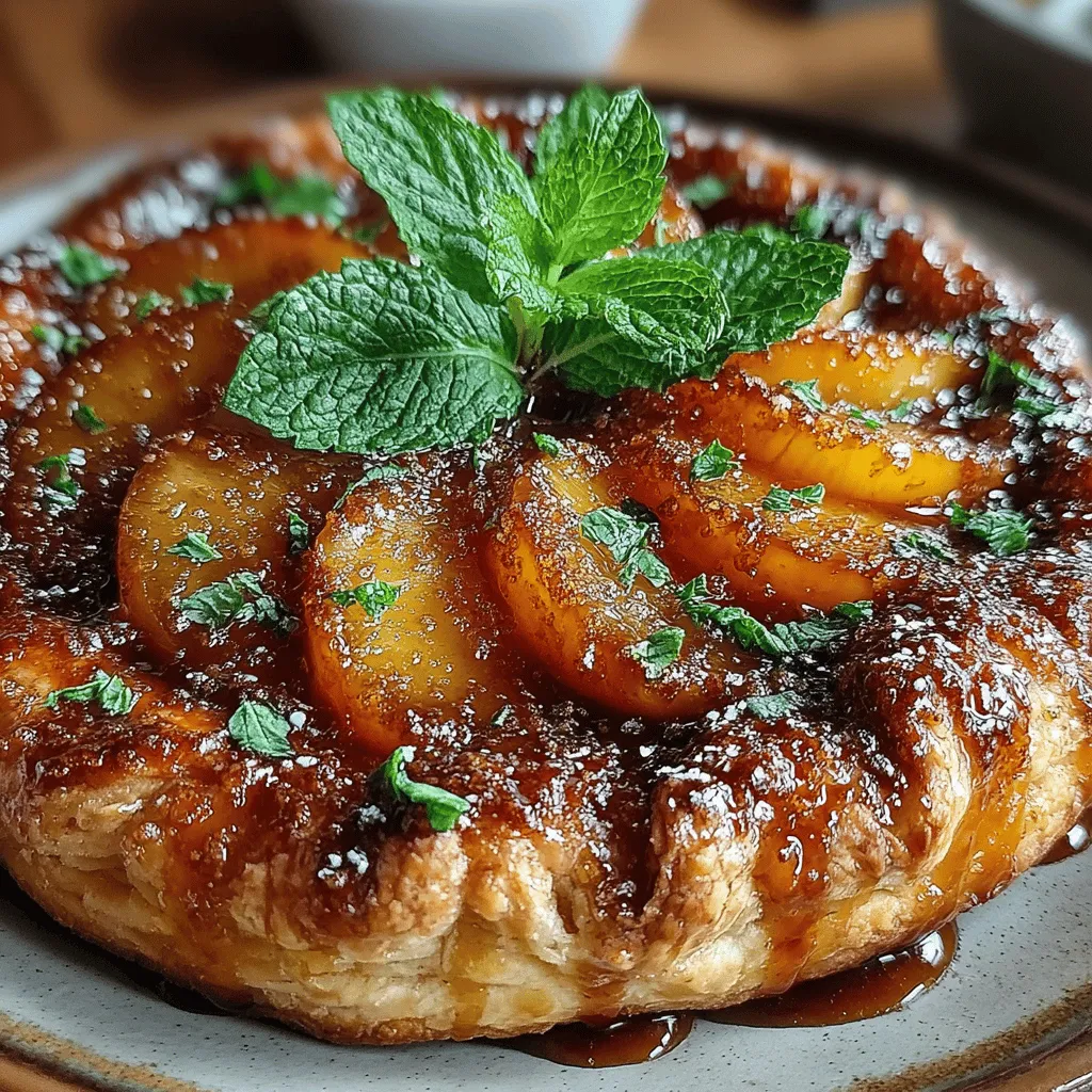 <strong>Introduction</strong>” /></p>
</p>
<h2>Combining Ingredients</h2>
</p>
<p>When preparing the filling for our Chilled Peach Galette Delight, the balance of flavors is crucial. The sweetness of ripe peaches pairs beautifully with the rich, caramel notes of brown sugar. This natural sweetener not only enhances the flavor of the peaches but also adds a subtle depth that granulated sugar cannot achieve. Additionally, the acidity offered by fresh lemon zest brings a refreshing brightness to the filling, cutting through the sweetness and elevating the overall taste. As you mix these ingredients together, take a moment to appreciate how the sweetness and acidity work in harmony to create a delectable filling.</p>
</p>
<h2>Resting the Mixture</h2>
</p>
<p>After thoroughly combining your peach filling, allow it to rest for about 15 to 30 minutes. This resting period is essential as it lets the natural juices from the peaches mingle with the sugar and lemon zest, intensifying the flavors. The sugar draws out moisture from the peaches, creating a syrupy mixture that’s perfect for our galette. This step not only enhances the taste but also ensures a cohesive filling that won’t make the crust soggy during baking.</p>
</p>
<h2>Assembling the Chilled Peach Galette</h2>
</p>
<h3>Rolling Out the Dough</h3>
</p>
<p>To achieve the perfect galette, start by rolling out your chilled dough on a lightly floured surface. Aim for a thickness of about 1/8 inch. This thickness allows for a tender crust that will hold up to the juicy peach filling without becoming overly soft. For a rustic look, don’t worry about achieving a perfect circle; an irregular shape adds charm to your galette. Use a rolling pin and apply even pressure to ensure the dough is consistent in thickness, which is crucial for even baking.</p>
</p>
<h3>Filling Placement</h3>
</p>
<p>Once your dough is rolled out, it’s time to arrange the filling. Begin by placing the peach mixture in the center of the dough, leaving a generous border of about 2-3 inches. When placing the filling, think about aesthetics as well as functionality. Layer the peaches in a circular pattern, slightly overlapping them to create a beautiful visual effect. This arrangement not only enhances the appearance of your galette but also ensures even cooking, allowing the peaches to caramelize perfectly.</p>
</p>
<h3>Folding the Edges</h3>
</p>
<p>With your filling in place, gently fold the edges of the dough over the peaches. This folding technique is what gives the galette its characteristic rustic appearance. Be sure to pinch or crimp the edges lightly to secure the filling inside, which helps maintain the structural integrity of your galette during baking. The exposed filling will create a beautiful, golden-brown crust, while the folds add an artisanal touch that makes this dessert truly special.</p>
</p>
<h2>Baking and Cooling the Galette</h2>
</p>
<h3>Preheating the Oven</h3>
</p>
<p>Before placing your galette in the oven, ensure that it is preheated to 400°F (200°C). Preheating is essential in baking, as it helps the crust to rise and develop a crispy texture from the get-go. An adequately heated oven also contributes to even cooking, which is particularly important for a dessert that contains juicy fillings like our peach galette.</p>
</p>
<h3>Egg Wash Technique</h3>
</p>
<p>To achieve a stunning golden crust, brush the edges of your galette with an egg wash made from one beaten egg mixed with a splash of water. This simple technique not only enhances the color of the crust but also adds a slight sheen, making your galette visually appealing. Be careful not to let the egg wash drip onto the filling, as this can lead to uneven browning.</p>
</p>
<h3>Baking Time</h3>
</p>
<p>Place the galette in the preheated oven and bake for about 30-35 minutes, or until the crust is golden brown and the peaches are bubbling. To determine doneness, look for a crust that is firm to the touch and has an inviting golden hue. You can also check the filling; it should be visibly bubbly, indicating that the sugars have caramelized perfectly.</p>
</p>
<h3>Cooling and Chilling</h3>
</p>
<p>Once baked, remove the galette from the oven and allow it to cool on a wire rack for at least 30 minutes. Cooling is crucial because it allows the filling to set slightly, making it easier to slice. After cooling, transfer the galette to the refrigerator and chill for at least 2 hours before serving. Chilling not only enhances the flavors but also allows the galette to firm up, making it easier to cut into slices.</p>
</p>
<h2>Serving Suggestions for the Chilled Peach Galette</h2>
</p>
<p>Once your Chilled Peach Galette is perfectly chilled, it’s time to serve! Consider garnishing your galette with a sprinkle of fresh mint leaves. The mint adds a refreshing touch that complements the sweet peach flavor beautifully, enhancing the overall experience of this dessert.</p>
</p>
<p>Pairing the galette with a scoop of vanilla ice cream or a dollop of freshly whipped cream can elevate this dessert to a new level of indulgence. The creaminess of the ice cream or whipped cream contrasts delightfully with the flaky crust and juicy filling, providing a delightful textural experience. For an extra treat, consider drizzling some caramel or honey over the top for added sweetness.</p>
</p>
<h2>The Health Benefits of Peaches</h2>
</p>
<p>Beyond their delicious flavor, peaches are packed with health benefits. These juicy fruits are rich in vitamins A and C, both of which are crucial for skin health and immune function. Peaches also contain antioxidants that combat oxidative stress, promoting overall wellness. Additionally, their high water content helps keep you hydrated, making peaches an excellent choice for warm summer days.</p>
</p>
<p>Enjoying desserts like our Chilled Peach Galette Delight means indulging in a treat that not only satisfies your sweet tooth but also incorporates nutritious ingredients. By using fresh peaches, you can enjoy a dessert that is both delicious and beneficial for your health.</p>
</p>
<h2>Conclusion</h2>
</p>
<p>The Chilled Peach Galette Delight is more than just a dessert; it is an experience that encapsulates the essence of summer. With its flaky crust, juicy peach filling, and the balance of flavors enhanced by lemon zest and brown sugar, this galette is perfect for gatherings, summer picnics, or simply enjoying a quiet moment at home. The joy of baking is reflected in the beautiful creation you will present to your family and friends.</p>
</p>
<p>We encourage you to embrace the art of baking, allowing yourself the satisfaction that comes from creating a stunning dessert with fresh ingredients. Whether it’s the first bite of a perfectly chilled slice of galette or the joy of sharing it with loved ones, this recipe promises to deliver delightful moments. So gather your ingredients and get started on your Chilled Peach Galette Delight—you won’t regret it!</p>
</div>