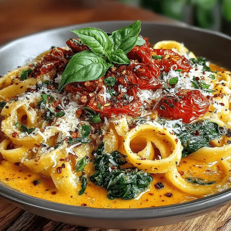 When it comes to comfort food, few dishes rival the creamy indulgence of Alfredo pasta. The Roasted Red Pepper & Spinach Alfredo takes this classic favorite to new heights, offering a delightful blend of flavors that is both satisfying and nourishing. This dish brings together the richness of Alfredo sauce with the sweet, smoky notes of roasted red peppers and the vibrant freshness of spinach, creating a meal that is as pleasing to the eye as it is to the palate.