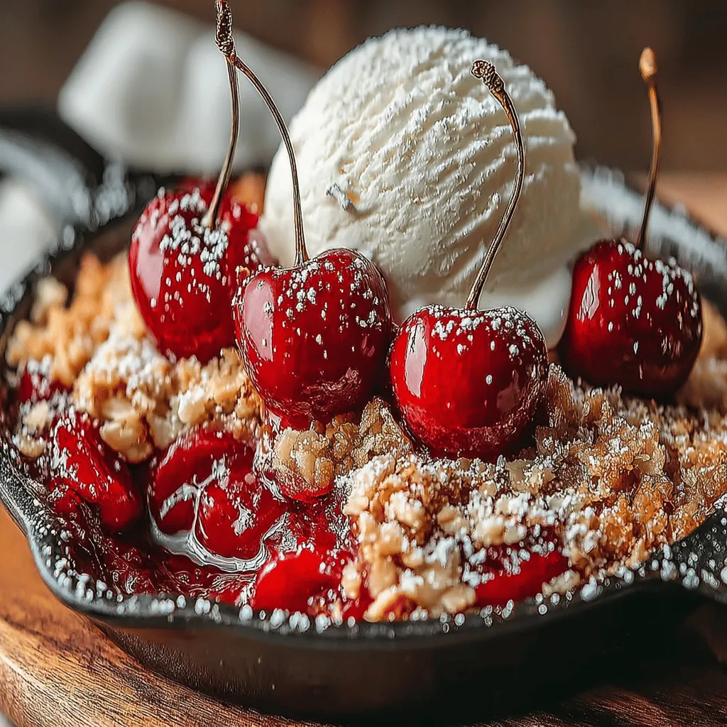 Crispy Cherry Crisp is a dessert that effortlessly combines the sweet and tart notes of cherries with a delectable, crunchy topping. This classic dish offers a delightful contrast in textures, making it a favorite among dessert lovers. The beauty of this recipe lies not only in its taste but also in its versatility; whether you opt for fresh cherries during the peak of summer or frozen cherries when they’re out of season, you can enjoy this sweet treat year-round. Perfect for gatherings, cozy family dinners, or simply indulging in some self-care, Crispy Cherry Crisp is a dessert that never disappoints.