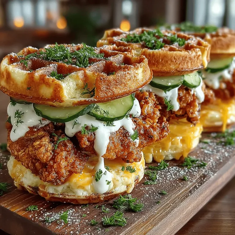 In recent years, unique slider recipes have surged in popularity, captivating food enthusiasts with their versatility and flavor potential. These mini sandwiches allow for creativity, combining various ingredients to create mouthwatering bites that are perfect for any occasion. Among the myriad of slider options, Golden Waffle Chicken Sliders with Pickles stand out as a delightful combination of sweet and savory flavors that can elevate any gathering, family meal, or brunch.