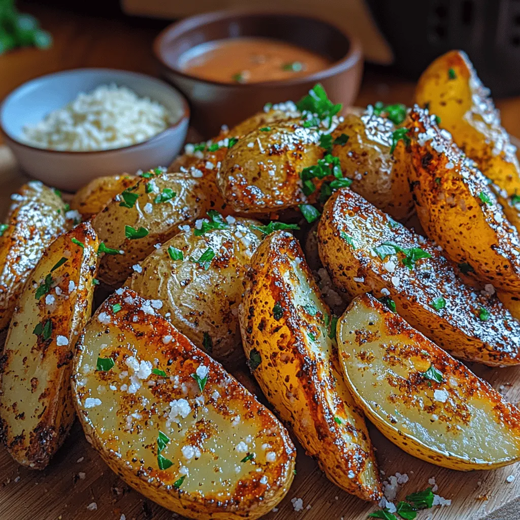 To create the perfect Golden Air Fryer Garlic Potato Wedges, it’s essential to start with the right ingredients. Each component plays a crucial role in delivering that mouthwatering taste and texture that keeps you coming back for more.