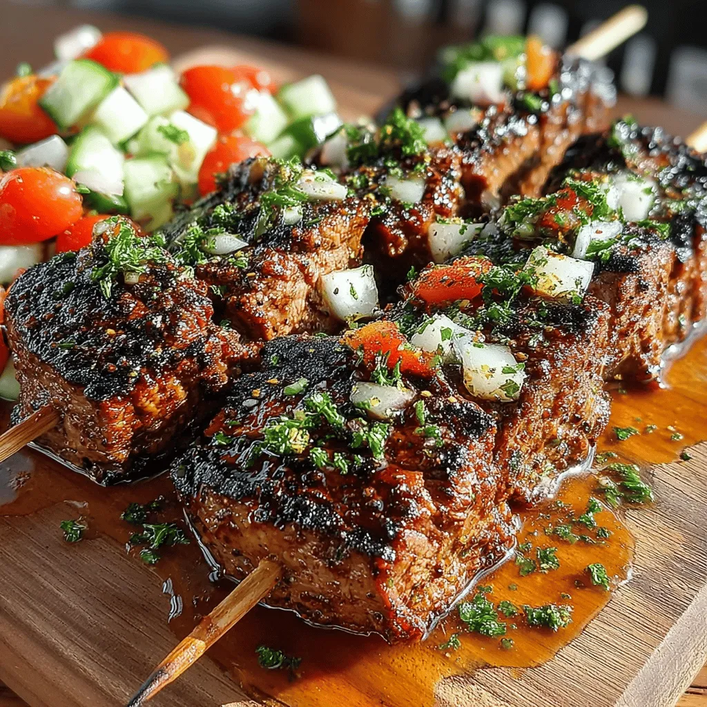 In the world of grilling, few dishes are as satisfying and flavorful as beef skewers, especially when paired with a vibrant and zesty lemon salsa. This Zesty Beef Skewers with Lemon Salsa recipe brings together tender beef sirloin and a refreshing, tangy topping that perfectly balances the richness of the meat. Ideal for summer barbecues, family dinners, or any gathering, these skewers are not just delicious but also incredibly easy to prepare. With a combination of marinated beef and a bright, fresh salsa, this dish promises to impress your guests while satisfying your taste buds.