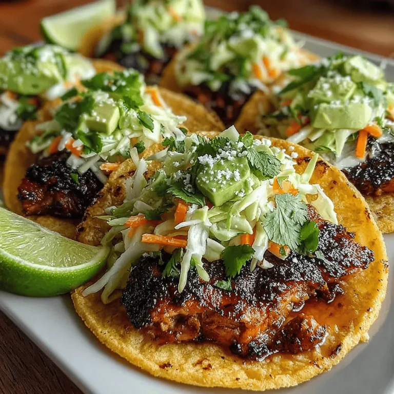 For those who enjoy a little kick in their dishes, incorporating jalapeño into the crunchy lime slaw can elevate the flavor profile of your tacos. The fresh, crisp texture of the slaw combined with the heat from the jalapeño creates a delightful contrast. If you're sensitive to spice, consider finely dicing the jalapeño and removing the seeds before adding it to the slaw. This allows you to control the heat level while still benefiting from the pepper's vibrant flavor.
