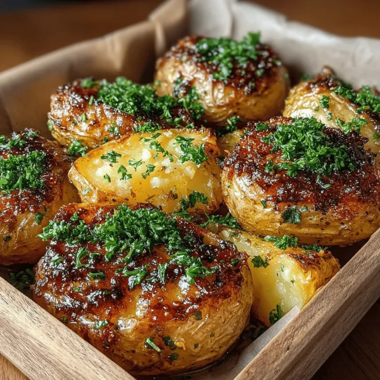 There’s something undeniably comforting about a dish that fills your kitchen with the warm, inviting aroma of garlic and herbs. The first time I made Golden Garlic Butter Roasted Red Potatoes for my family is a cherished memory. It was a chilly autumn evening, the kind that beckons you to stay indoors, wrapping yourself in a cozy blanket and indulging in hearty, soul-warming food. I wanted to create that perfect atmosphere to complement the crisp air outside, and as the potatoes roasted away in the oven, the savory scent wafted through the house, drawing my family to the kitchen like moths to a flame. The result was a simple yet delightful side dish that made everyone smile, a testament to the magic of home-cooked meals.