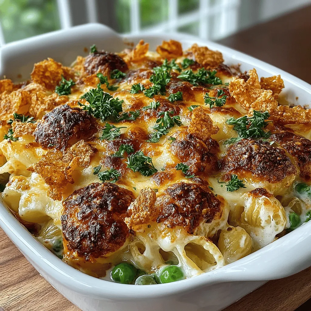 The Classic Tuna Melt Casserole is a delightful dish that seamlessly combines comfort food with convenience, making it a go-to choice for busy weeknights or family gatherings. This rich and creamy casserole features tender macaroni, savory tuna, and a blend of cheeses, all baked to perfection. With minimal preparation and cooking time, this recipe is ideal for anyone looking to whip up a satisfying meal that the whole family will love. In this article, we will explore the ingredients, preparation steps, and the delectable flavors that make this casserole a standout addition to your recipe collection.