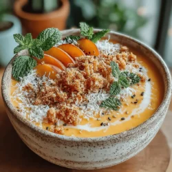 In recent years, smoothie bowls have surged in popularity, transforming the way health-conscious individuals approach breakfast and snacks. These vibrant bowls are not only a feast for the eyes but also a wholesome way to fuel your body. The Sweet Peach Paradise Smoothie Bowl exemplifies this trend, offering a delicious and refreshing option that is perfect for warm summer days or whenever you need a nutritious boost. With a harmonious blend of fruits and creamy textures, this smoothie bowl stands out as an enticing choice for anyone looking to indulge their taste buds without compromising on health.