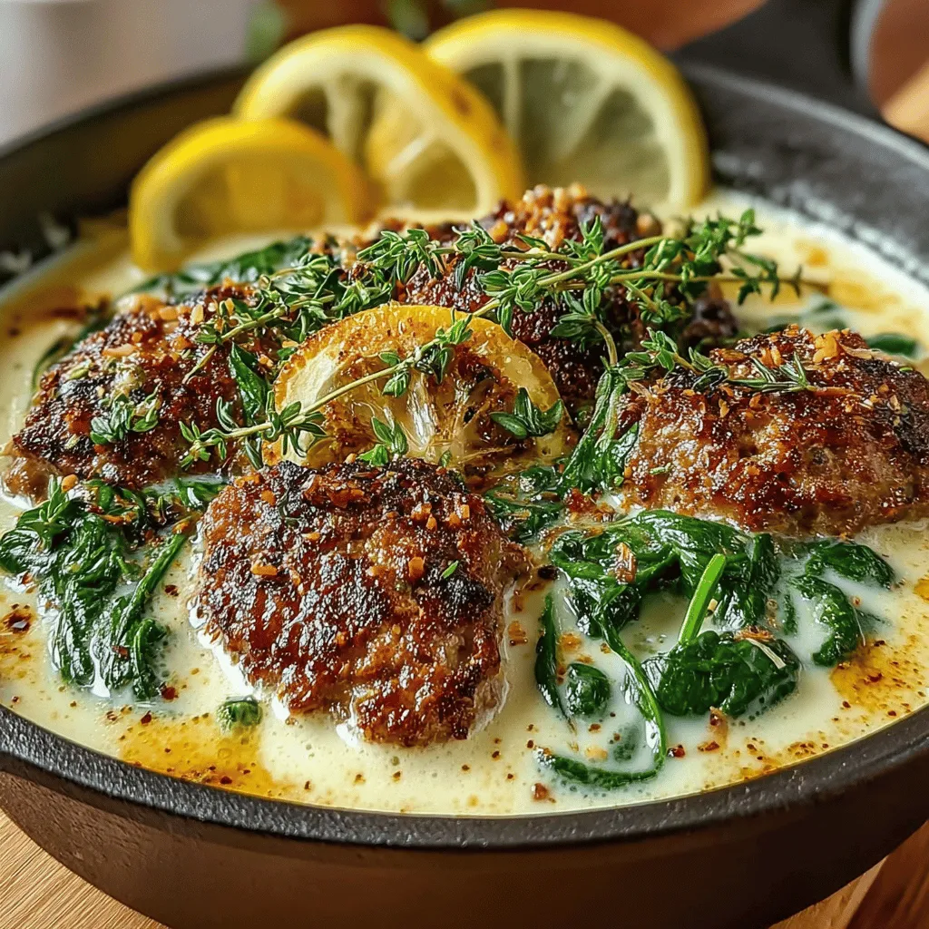 The Creamy Lemon Thyme Turkey Skillet is a culinary gem that brings together the wholesome goodness of ground turkey, the refreshing zest of lemon, and the fragrant notes of thyme. This dish is not only a feast for the senses but also a practical solution for those hectic weeknights when a nutritious meal is a must but time is of the essence. With its one-pan preparation, this recipe simplifies cooking and cleanup, allowing you to enjoy more quality time with family or unwind after a long day.