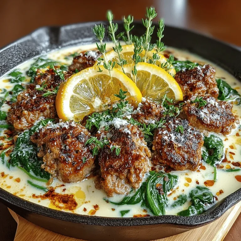 The Creamy Lemon Thyme Turkey Skillet is a culinary gem that brings together the wholesome goodness of ground turkey, the refreshing zest of lemon, and the fragrant notes of thyme. This dish is not only a feast for the senses but also a practical solution for those hectic weeknights when a nutritious meal is a must but time is of the essence. With its one-pan preparation, this recipe simplifies cooking and cleanup, allowing you to enjoy more quality time with family or unwind after a long day.