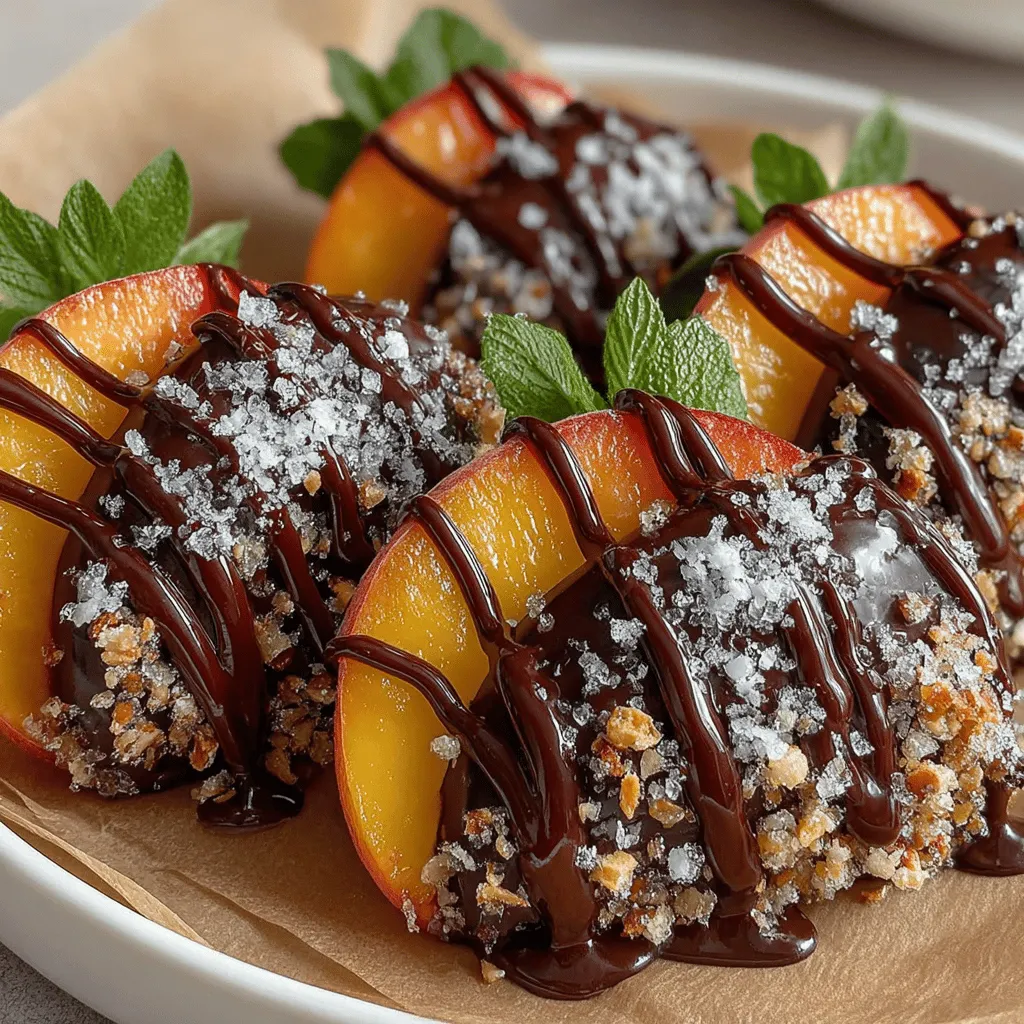 As we embrace the warm days of summer, there’s nothing quite as refreshing as a frozen treat. Enter the Choco-Dipped Frozen Peach Bliss, a delightful dessert that brings a perfect balance of sweetness and indulgence to your palate. This recipe not only highlights the vibrant flavor of ripe peaches but also combines it with the rich, decadent taste of dark chocolate. The result is a guilt-free treat that you can enjoy any time you crave something sweet.