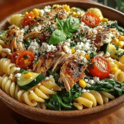 Emulsification is the process of combining two ingredients that typically do not mix well, such as oil and vinegar. In the context of this cold chicken and veggie pasta bowl, emulsification is crucial for creating a well-balanced dressing that adheres to the pasta and vegetables, ensuring every bite is bursting with flavor. Achieving a stable emulsion not only enhances the taste but also improves the texture of the salad, preventing the ingredients from becoming soggy or separated.