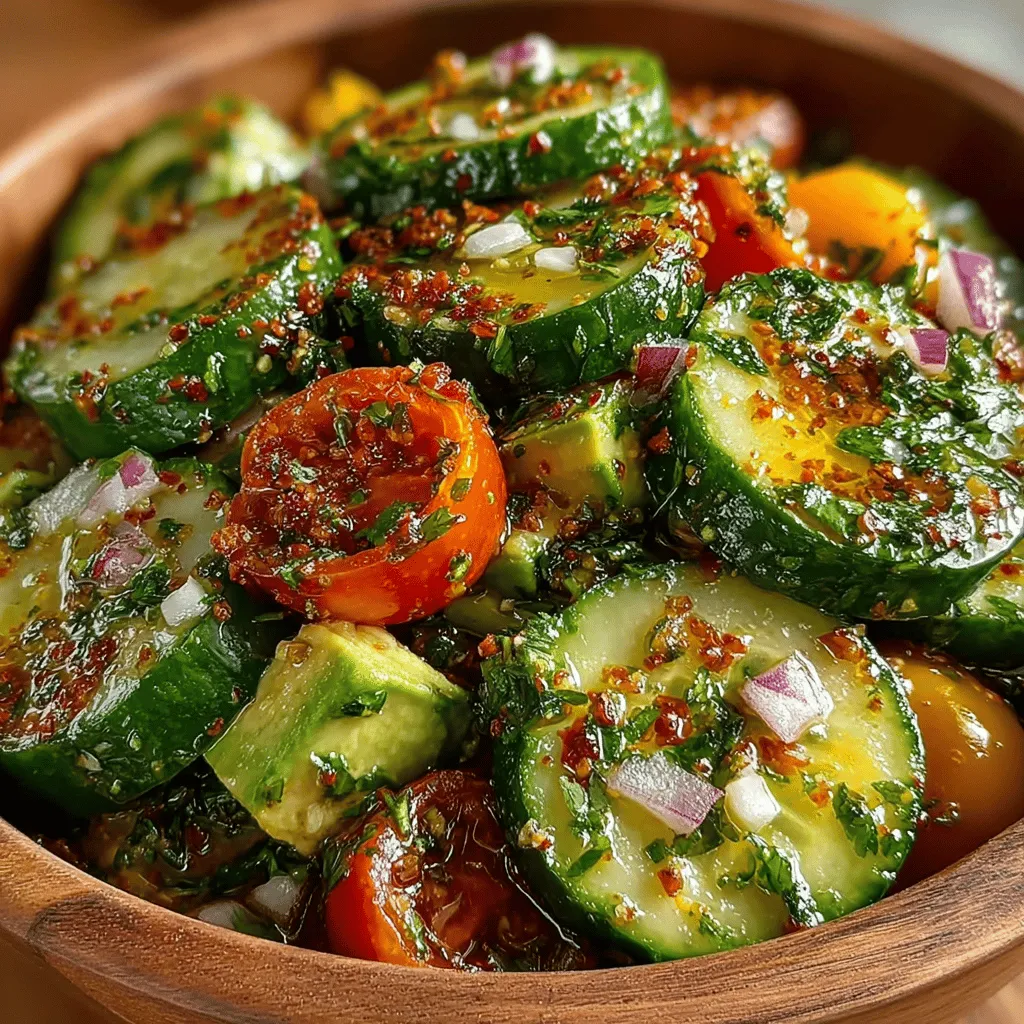 Welcome to the world of fresh and vibrant flavors with our Crisp & Creamy Cucumber Avocado Delight. This delightful dish encapsulates the essence of summer with its refreshing combination of crisp cucumbers and creamy avocados. Not only is it easy to prepare, but it also serves as a nutritional powerhouse, making it an excellent choice for a light lunch, a side dish, or even a healthy snack. The colorful ingredients come together to create a dish that is as pleasing to the eye as it is to the palate.