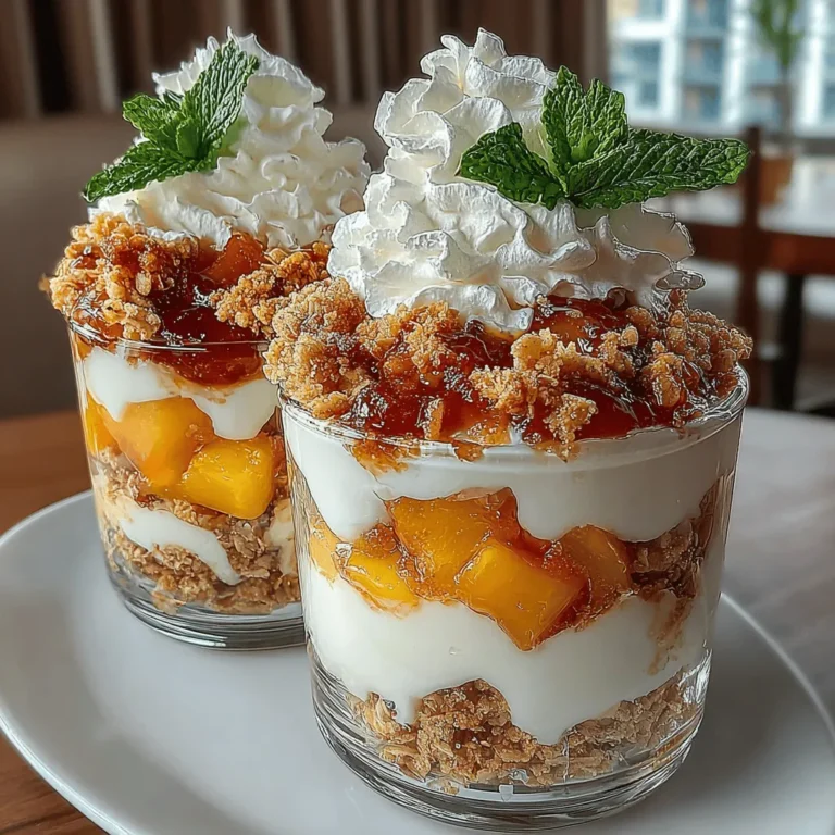 Parfaits have gained immense popularity as both a dessert and breakfast option due to their versatility and the ease with which they can be customized. These layered treats allow for a myriad of flavor combinations, making them perfect for any occasion, whether it’s a casual breakfast or a fancy brunch. Among the many variations, Peach Cobbler Yogurt Parfaits stand out as a seasonal favorite, celebrating the juicy sweetness of fresh peaches. This recipe marries the beloved flavors of classic peach cobbler with the creamy texture of yogurt, resulting in a dish that is both indulgent and nutritious.