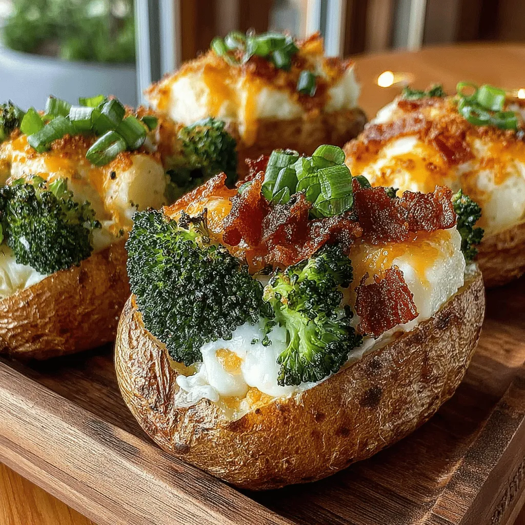 When it comes to comfort food, few dishes can compete with the warmth and satisfaction of twice-baked potatoes. Among them, Cheesy Broccoli Bliss Twice-Baked Potatoes stand out as a delicious and hearty option that combines the rich flavors of cheese and the fresh crunch of broccoli. This dish not only serves as a fantastic side but also shines as a main course during family dinners or gatherings, making it a versatile addition to any meal plan. Each bite offers a delightful contrast between the creamy, cheesy filling and the crispy potato skin, ensuring that your taste buds are treated to an indulgent experience.