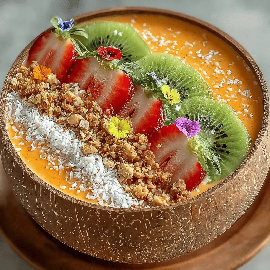 In recent years, smoothie bowls have surged in popularity, quickly becoming a staple for health-conscious individuals and food enthusiasts alike. These vibrant bowls are not just visually appealing; they offer a delicious and nutritious way to enjoy a variety of fruits, vegetables, and superfoods. When it comes to tropical flavors, the Tropical Delight Mango Smoothie Bowl stands out as a refreshing option that captures the essence of summer in every bite. This recipe is perfect for any time of day—be it a revitalizing breakfast, a satisfying snack, or a healthy dessert.