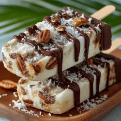 Welcome to the delightful world of homemade frozen treats, where indulgence meets health in the form of Coconut Pecan Paradise Pops. As the summer sun heats up, there's nothing quite like a refreshing, creamy dessert to cool you down. These pops are not just a simple treat; they are a celebration of flavors and textures that unite to create a tropical escape with every bite. Imagine the rich creaminess of coconut milk combined with the tangy goodness of yogurt, resulting in a dessert that is both indulgent and nourishing.