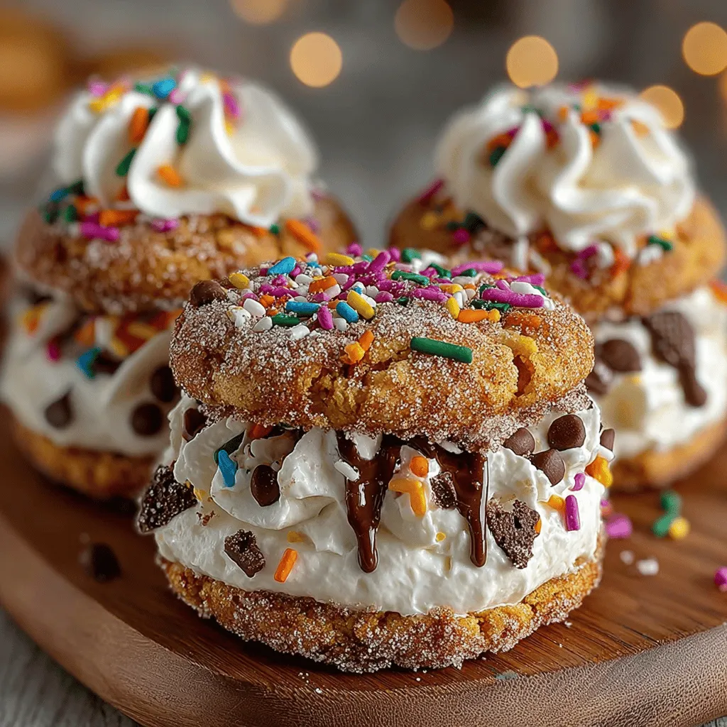 When it comes to desserts that evoke joy and nostalgia, few can rival the delightful charm of churros. Now, imagine that familiar taste transformed into a cookie, featuring a luscious frozen yogurt filling that offers a refreshing twist. Introducing Frosty Churro Cookie Coins—an innovative dessert that marries the crispy, cinnamon-sugar-coated goodness of churros with the comforting chewiness of cookies. This dessert is not only a feast for the taste buds but also a visual treat, making it the perfect centerpiece for various occasions, whether you're hosting a lively party, enjoying a cozy family gathering, or simply indulging in a sweet treat after a long day.