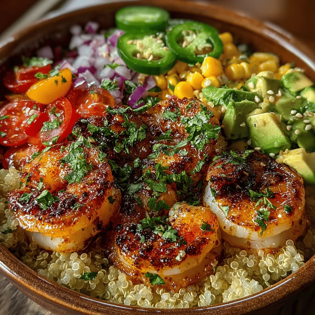 In the realm of vibrant, health-conscious cuisine, the Zesty Shrimp and Avocado Bowl stands out as a delightful option that seamlessly blends flavor, nutrition, and visual appeal. This dish is not only a feast for the eyes but also a wholesome choice for those looking to elevate their meals. Whether you're preparing it for a leisurely lunch, a quick dinner, or as part of your meal prep for the week, this bowl is designed to please. Packed with a variety of fresh ingredients, the Zesty Shrimp and Avocado Bowl encapsulates the essence of modern cooking—simple, nutritious, and delicious.