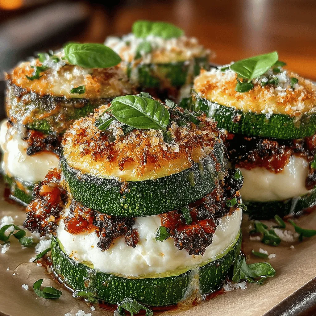 In the world of culinary innovations, the Mini Lasagna Zucchini Stacks stand out as a remarkable fusion of traditional comfort food and modern health-conscious cooking. This dish reimagines the beloved lasagna by substituting the heavy pasta sheets with thinly sliced zucchini, creating a dish that is not only lower in carbohydrates but also brimming with vitamins and nutrients. The result is a mouthwatering, guilt-free meal that satisfies cravings without compromising on flavor or texture.