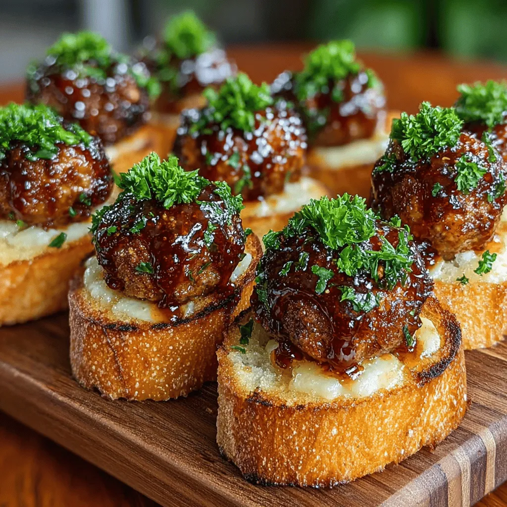 When it comes to appetizers that can charm a crowd, few dishes rival the delightful combination of mini BBQ meatball toasts. These bite-sized treats are a symphony of flavors, combining tender meatballs slathered in a rich barbecue sauce, all nestled on crispy, toasted bread. Ideal for a variety of occasions—be it a lively game day gathering, a festive party, or a cozy family dinner—mini BBQ meatball toasts are guaranteed to please guests of all ages. Their versatility makes them a staple in many households, and they can be tailored to suit different tastes and dietary preferences, ensuring that everyone leaves the table satisfied.