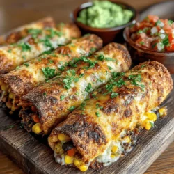 In the realm of quick and delicious meals, Crunchy Black Bean Taquitos stand out as a favorite for busy weeknights, casual gatherings, or simply as a satisfying snack. These delightful taquitos are packed with protein-rich black beans, sweet corn, and a blend of aromatic spices, making them an ideal choice for those seeking a flavorful meal that doesn’t require hours in the kitchen. This recipe offers a vegetarian twist on a classic dish, ensuring that it is a hit among both meat-eaters and plant-based food enthusiasts alike. With their crispy exterior and savory filling, Crunchy Black Bean Taquitos are sure to become a staple in your cooking repertoire. Let’s delve into the ingredients, preparation steps, and everything you need to know to create these crispy delights at home.