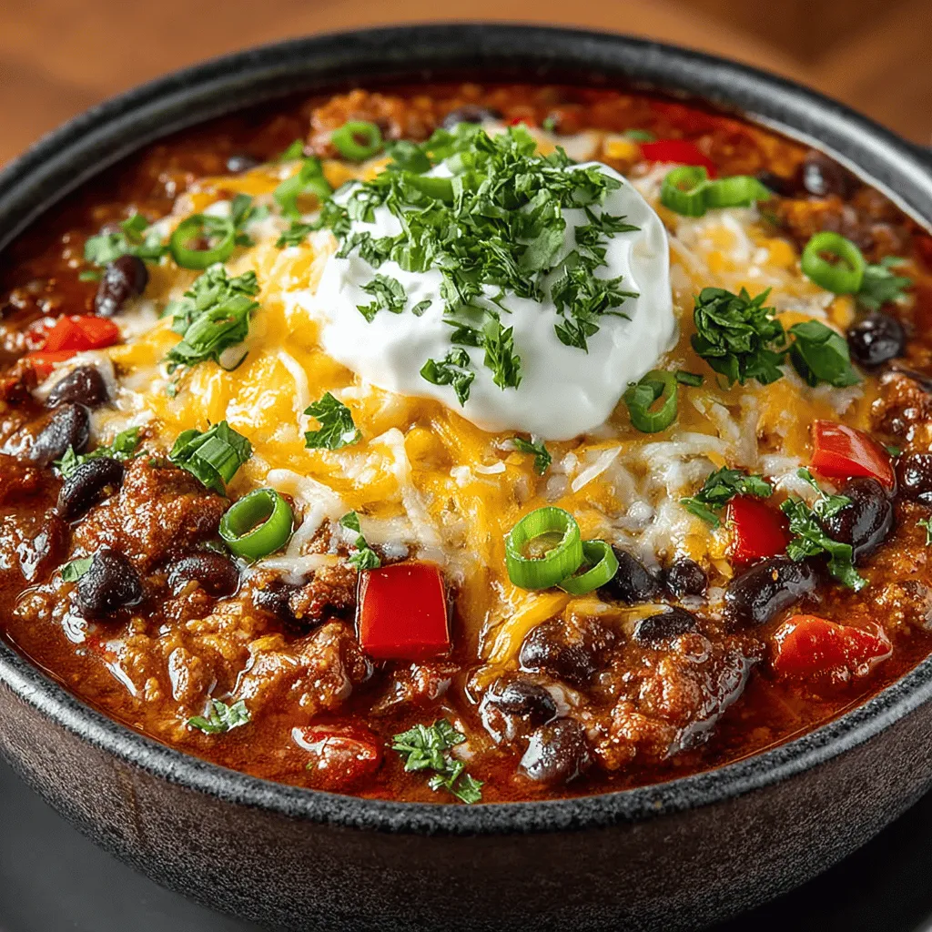 Chili is a beloved comfort food known for its hearty ingredients and robust flavors, making it a staple in many households, especially during the cooler months. Its versatility allows for countless variations, each offering a unique twist on the classic recipe. Among these variations, the Slow Cooker Charcuterie Board Chili stands out by incorporating elements typically found on a charcuterie board, creating a savory dish that not only warms the body but also delights the palate.