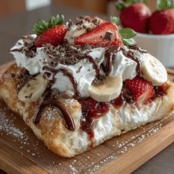 When it comes to desserts that capture the imagination, the Neapolitan Cake Pizza stands out as a unique and delightful creation. This innovative recipe combines the beloved elements of cake and pizza, resulting in a visually striking and deliciously indulgent treat that appeals to both cake lovers and pizza enthusiasts alike. Imagine a fluffy cake base topped with vibrant fruits, luscious whipped cream, and a drizzle of rich chocolate ganache—this dessert is not just a feast for the taste buds but also a feast for the eyes, making it a perfect centerpiece for any gathering.