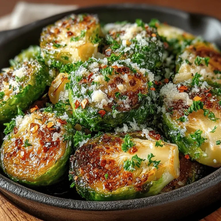Zesty Lemon Garlic Roasted Brussels Sprouts is a delightful side dish that can elevate any meal with its vibrant flavors and appealing presentation. This recipe brings together the earthy taste of Brussels sprouts with the brightness of lemon and the aromatic allure of garlic, creating a tantalizing combination that pleases the palate. In recent years, Brussels sprouts have gained immense popularity, transitioning from a misunderstood vegetable to a beloved staple on dinner tables across the globe. Their versatility allows them to be prepared in various ways, but this zesty roasted recipe stands out for its simplicity and flavor.