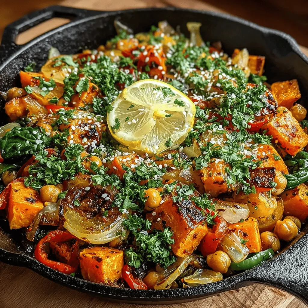 In recent years, the trend toward plant-based eating has gained tremendous momentum, driven by an increased awareness of health, sustainability, and culinary creativity. One dish that beautifully embodies these values is the Savory Sweet Potato & Eggplant Chickpea Skillet. This vibrant, nutrient-packed meal not only satisfies the palate but also nourishes the body with its wholesome ingredients. The combination of sweet potatoes, eggplants, and chickpeas creates a delightful medley of flavors and textures, making it an excellent choice for anyone looking to incorporate more plant-based meals into their diet.
