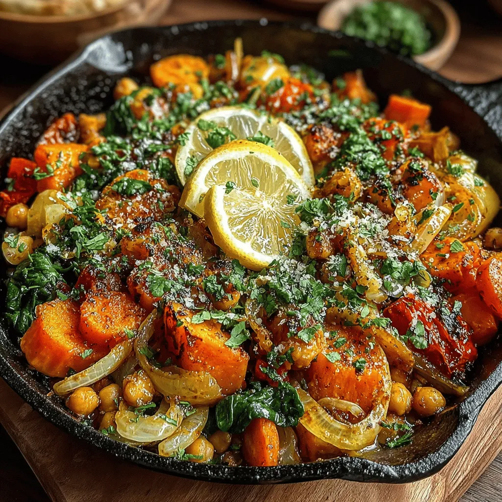 In recent years, the trend toward plant-based eating has gained tremendous momentum, driven by an increased awareness of health, sustainability, and culinary creativity. One dish that beautifully embodies these values is the Savory Sweet Potato & Eggplant Chickpea Skillet. This vibrant, nutrient-packed meal not only satisfies the palate but also nourishes the body with its wholesome ingredients. The combination of sweet potatoes, eggplants, and chickpeas creates a delightful medley of flavors and textures, making it an excellent choice for anyone looking to incorporate more plant-based meals into their diet.