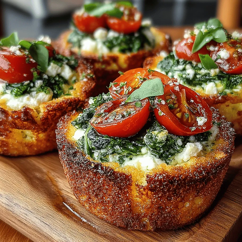 Mini Spinach Ricotta Tortilla Cups are the perfect blend of flavor, nutrition, and fun presentation, making them an excellent choice for a versatile appetizer or a light meal. Whether you're hosting a gathering, preparing a family dinner, or simply looking to enjoy a wholesome snack, these delightful cups offer a unique twist that is sure to impress your guests and satisfy your cravings. The combination of fresh spinach, creamy ricotta, and savory Parmesan creates a harmonious balance of flavors, while the crispy tortilla shells add an exciting texture that elevates the entire dish.