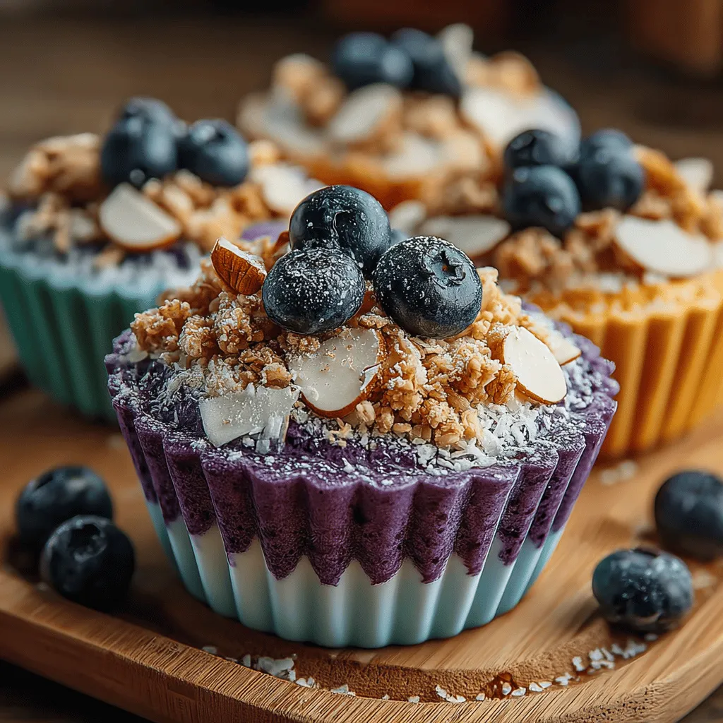 To create the perfect Blueberry Bliss Frozen Yogurt Cups, it’s essential to understand the key ingredients and their health benefits. At the core of this recipe is plain Greek yogurt, which serves as the main base for the cups. Greek yogurt is not just creamy and delicious; it is also packed with protein, calcium, and probiotics. These nutrients support muscle growth, bone health, and gut health, making Greek yogurt an excellent choice for a wholesome dessert.