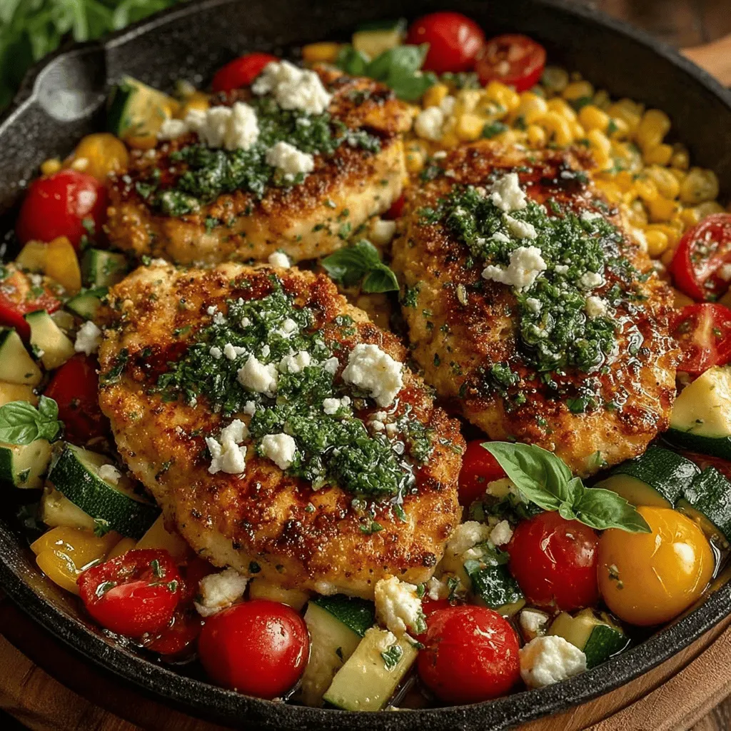 As the sun shines brighter and the days grow longer, there's nothing quite like a fresh and vibrant dish to celebrate the summer season. Enter the Sun-Kissed Fresh Summer Chicken Skillet—a delightful one-pan meal that perfectly encapsulates the essence of summertime cooking. This recipe brings together juicy chicken breasts, colorful vegetables, and aromatic herbs, resulting in a dish that is not only visually appealing but also bursting with flavor and nutrition.