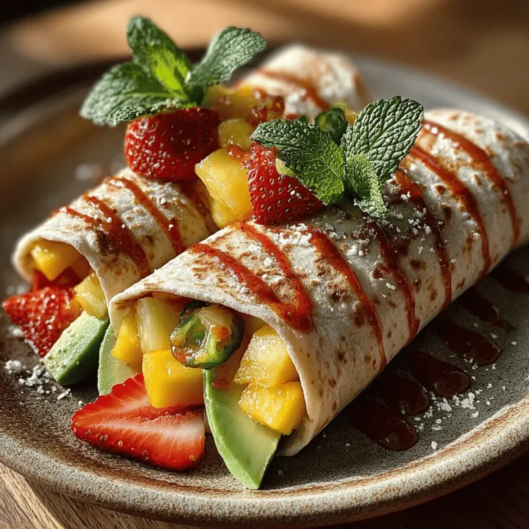 As the warmth of summer approaches, the culinary world often turns to the vibrant and refreshing flavors of tropical fruits. These ingredients not only evoke the essence of sunny beaches and balmy breezes but also possess unique qualities that can elevate any meal. One such recipe that beautifully embodies this tropical allure is the Tropical Bliss Sweet and Spicy Fruit Wraps. This dish combines the sweetness of fresh fruits with a hint of spice, creating an exciting flavor profile that is as nutritious as it is delicious.