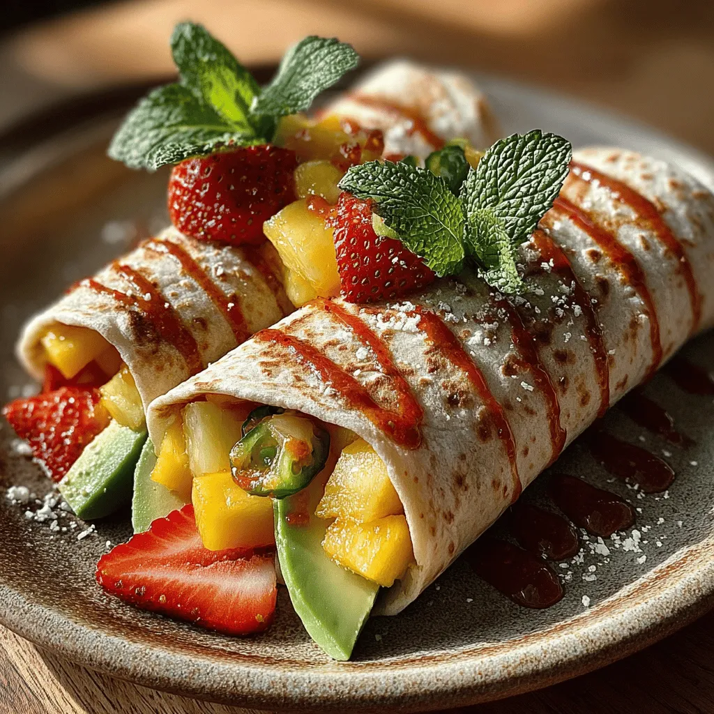 As the warmth of summer approaches, the culinary world often turns to the vibrant and refreshing flavors of tropical fruits. These ingredients not only evoke the essence of sunny beaches and balmy breezes but also possess unique qualities that can elevate any meal. One such recipe that beautifully embodies this tropical allure is the Tropical Bliss Sweet and Spicy Fruit Wraps. This dish combines the sweetness of fresh fruits with a hint of spice, creating an exciting flavor profile that is as nutritious as it is delicious.