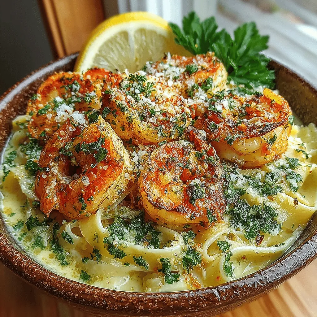 Zesty Creamy Lemon Garlic Shrimp Pasta is a delightful dish that embodies the essence of Italian cuisine with a refreshing twist. This recipe is a culinary celebration of vibrant flavors, where succulent shrimp is paired with a creamy, zesty sauce that perfectly coats your choice of pasta. Whether you're looking for a quick weeknight dinner or a dish to impress guests at a dinner party, this recipe delivers on all fronts. Its balance of tangy lemon, rich cream, and aromatic garlic creates a symphony of tastes that dance on your palate, making it a favorite among seafood and pasta lovers alike.