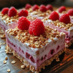 To get that beautiful golden hue for the oat layer of your Frozen Yogurt Raspberry Oat Bars, it’s essential to monitor your baking time closely. Aim for a light golden color rather than a dark brown, as over-baking can lead to a dry texture. Here are some tips to help you achieve the perfect golden color:
