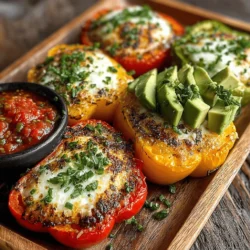 Roasting is a culinary technique that brings out the natural sweetness and rich flavors of vegetables, and it plays a pivotal role in the Mini Roasted Pepper Breakfast Boats. When you roast peppers, the heat caramelizes their sugars, creating a deeper flavor profile while also enhancing their texture. The slight char and tender interior of the roasted peppers not only adds complexity to the dish but also provides an appealing contrast to the creamy eggs and melted cheese.