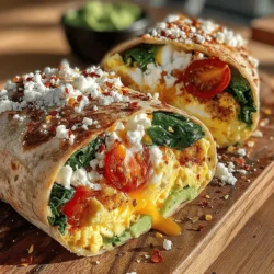 In a world where quick meals often compromise nutrition, the Avocado Egg & Spinach Wrap Delight emerges as a beacon of health and flavor. This delicious wrap combines creamy avocado, protein-packed eggs, and nutrient-rich spinach, all enveloped in a whole grain tortilla. Ideal for any time of day, whether you're looking for a hearty breakfast, a satisfying lunch, or a wholesome snack, this recipe is as versatile as it is delightful.