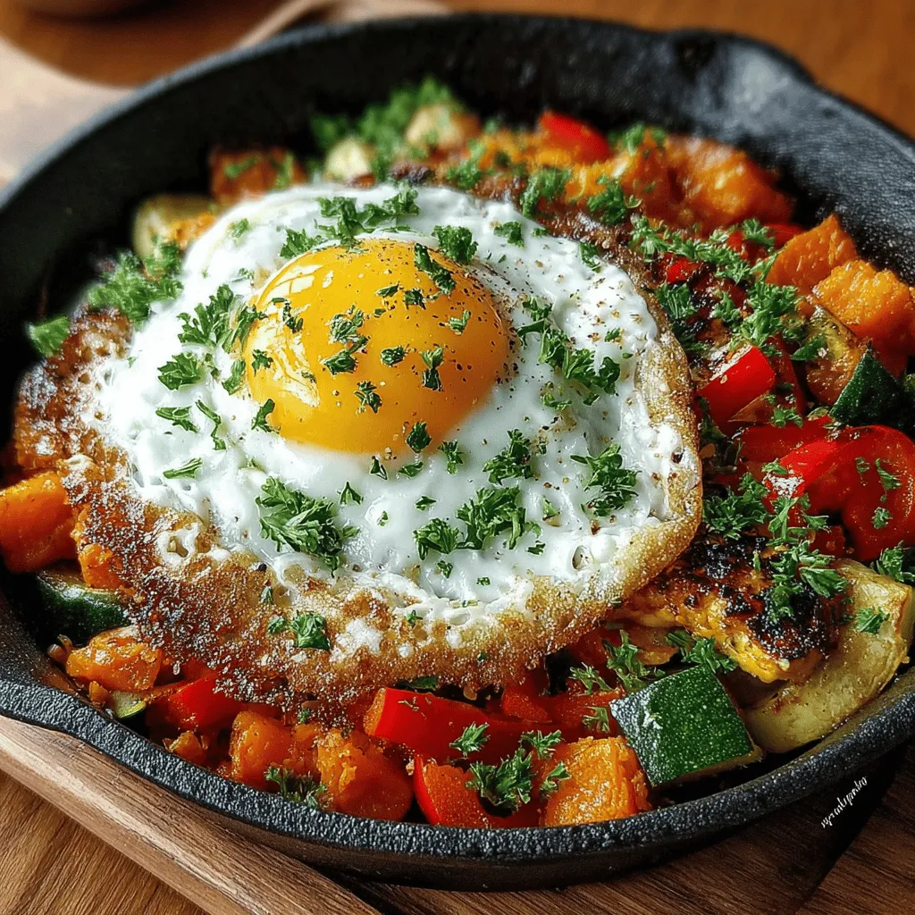 Sweet Potato & Zucchini Hash is a vibrant, flavorful dish that brings together the wholesome goodness of vegetables in a delightful medley. This recipe is not only visually appealing but also tantalizes the taste buds with its combination of sweet, savory, and aromatic flavors. Perfect for any meal—whether it’s a hearty breakfast, a light lunch, or a satisfying dinner—this hash is a versatile staple that can easily adapt to your palate and dietary preferences.