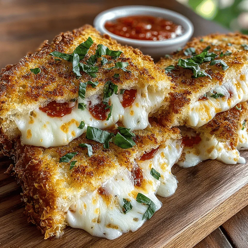 In the world of comfort food, few dishes evoke as much nostalgia and satisfaction as grilled cheese and pizza. Both staples of casual dining, they conjure memories of cozy family dinners and late-night snacks. The Mini Grilled Cheese Pizza Melts bring together the best of both worlds in a fun and delicious twist. Imagine the gooey, melty goodness of cheese encased in crispy, buttery bread, with the savory flavors of pizza toppings—this dish is sure to delight anyone who takes a bite.